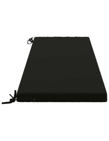 Cuscino per panchina SOEST 100% Poliestere Nero 140 x 50 x 5 cm