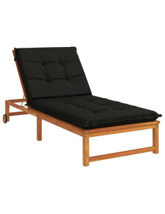 Cuscino per Lettino GEMERT 100% Poliestere Nero 190 x 80 x 9 cm 2