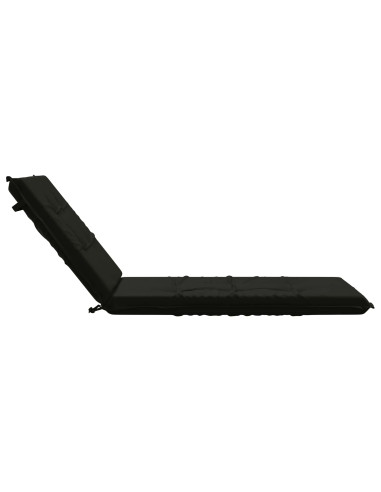 Cuscino per Lettino GEMERT 100% Poliestere Nero 190 x 80 x 9 cm