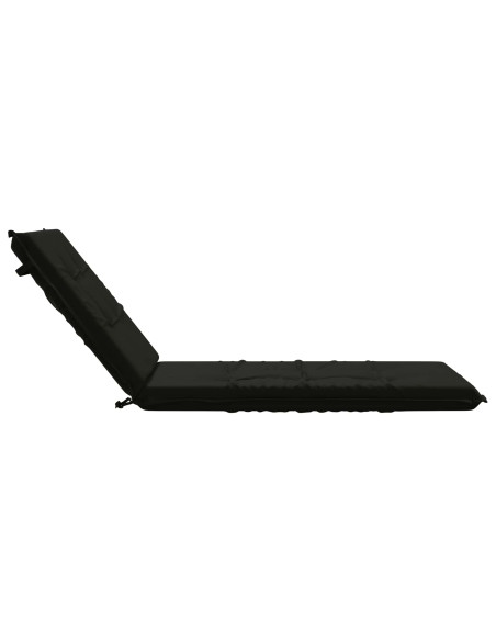 Cuscino per Lettino GEMERT 100% Poliestere Nero 190 x 80 x 9 cm