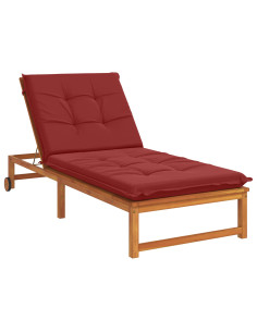 Cuscino per Lettino GEMERT 100% Poliestere Rosso Vino 2