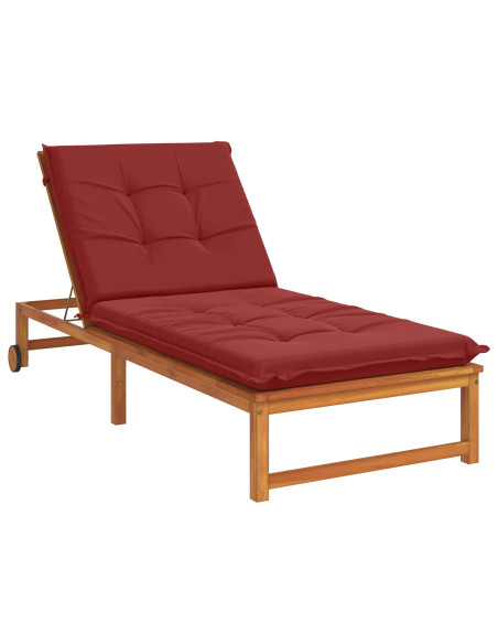 Cuscino per Lettino GEMERT 100% Poliestere Rosso Vino