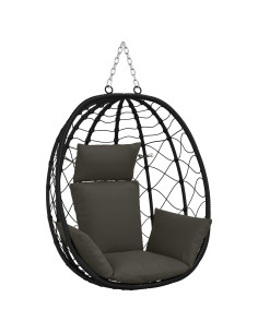 Cuscino Adirondack PUTTEN 100% Poliestere Antracite 2