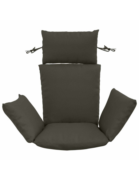 Cuscino Adirondack PUTTEN 100% Poliestere Antracite