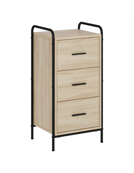 Credenza Rovere Sonoma 97 x 33 x 81 cm Legno ingegnerizzato