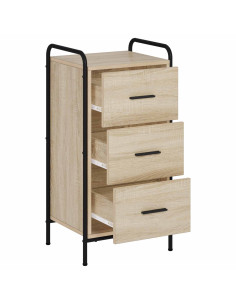 Credenza Rovere Sonoma 97 x 33 x 81 cm Legno ingegnerizzato 2