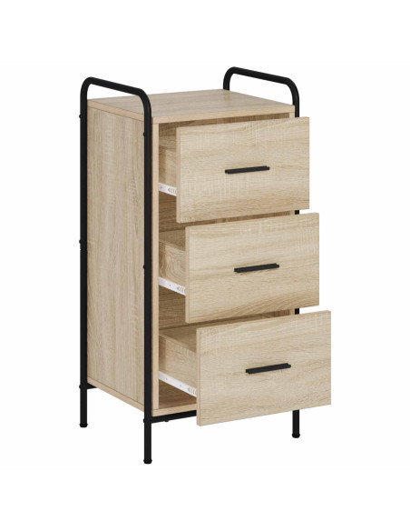 Credenza Rovere Sonoma 97 x 33 x 81 cm Legno ingegnerizzato