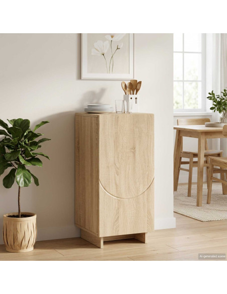 Credenza Rovere Sonoma 33,5 x 34,5 x 75 cm Legno ingegnerizzato