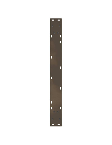 Gambe per tavolo da pranzo a forma di V 3 pz in acciaio naturale 100x(72-73,3) cm