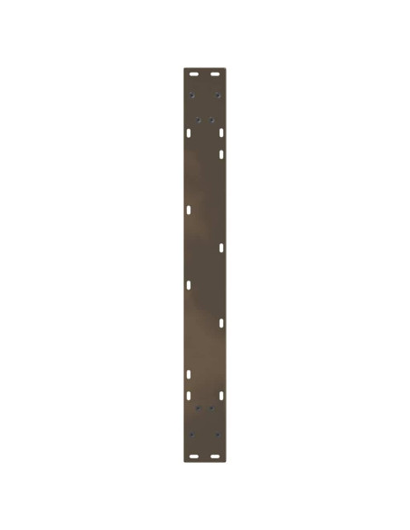 Gambe per tavolo da pranzo a forma di V 3 pz in acciaio naturale 100x(72-73,3) cm