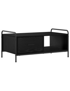 Tavolino da salotto Rovere Nero 90 x 49 x 41 cm