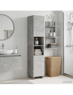 Mobile da bagno Grigio Cemento 36.5 x 38 x 180 cm
