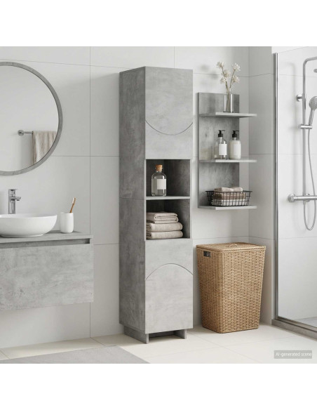 Mobile da bagno Grigio Cemento 36.5 x 38 x 180 cm