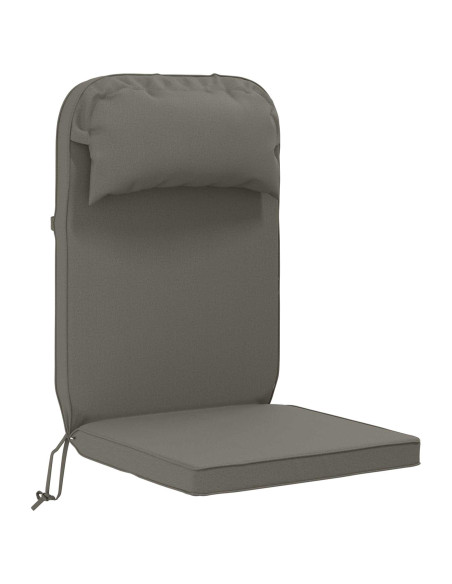 Cuscino per Lounger Sole 100% Poliestere Grigio 55 x 124 x 5 cm