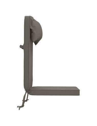 Cuscino per Lounger Sole 100% Poliestere Grigio 55 x 124 x 5 cm