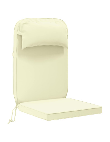 Cuscino per Lounger Sole 100% Poliestere Crema 55 x 124 x 5 cm