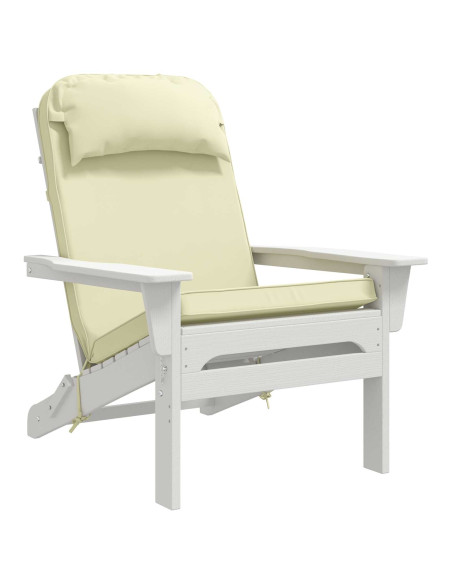 Cuscino per Lounger Sole 100% Poliestere Crema 55 x 124 x 5 cm
