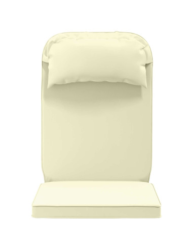 Cuscino per Lounger Sole 100% Poliestere Crema 55 x 124 x 5 cm