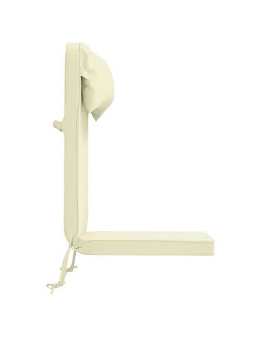 Cuscino per Lounger Sole 100% Poliestere Crema 55 x 124 x 5 cm