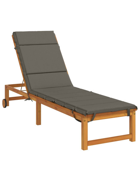 Cuscino per Lettino GEMERT 100% Poliestere Grigio