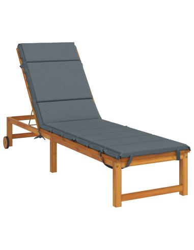 Cuscino per Lettino GEMERT 100% Poliestere Blu 200 x 50 x 3 cm