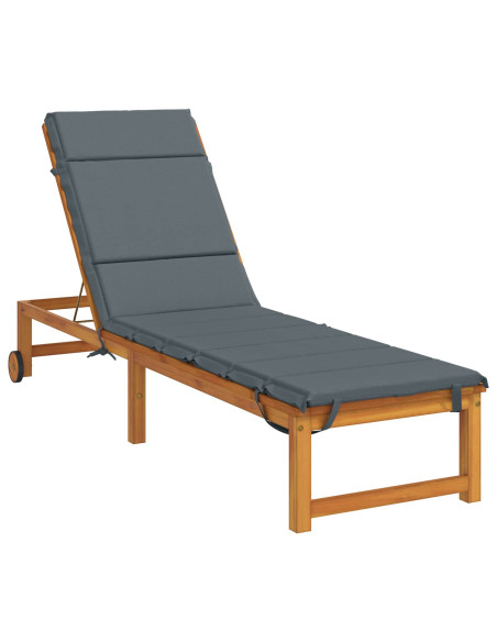 Cuscino per Lettino GEMERT 100% Poliestere Blu 200 x 50 x 3 cm