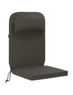 Cuscino per Lounger Sole 100% Poliestere Antracite 2