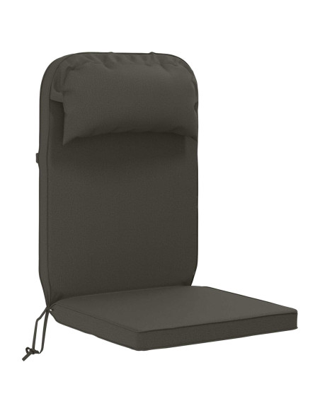Cuscino per Lounger Sole 100% Poliestere Antracite