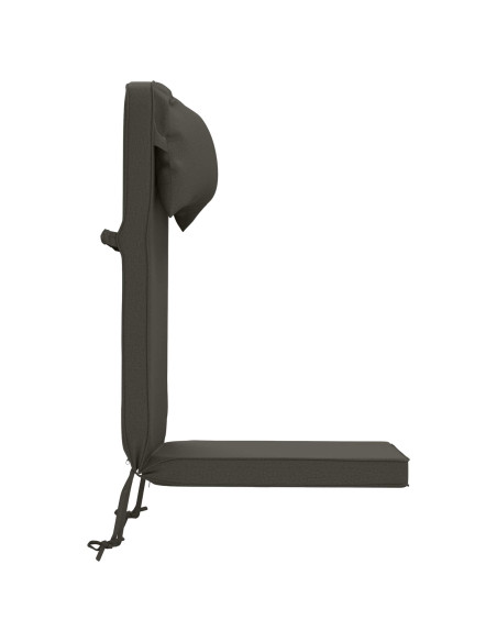 Cuscino per Lounger Sole 100% Poliestere Antracite