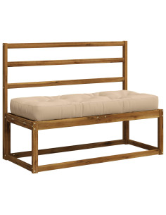 Cuscino per Pallet VIANEN 100% Poliestere Crema 2