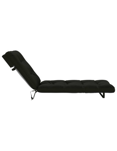 Cuscino per Lettino VIANEN 100% Poliestere Nero 200 x 70 x 8 cm