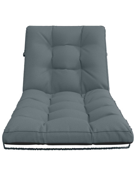 Cuscino per Lettino VIANEN 100% Poliestere Blu 200 x 80 x 8 cm