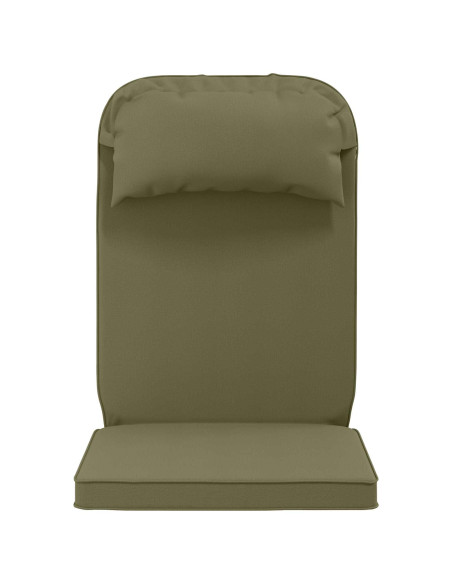 Cuscino per Lounger Sole 100% Poliestere Verde Oliva