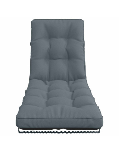 Cuscino per Lettino VIANEN 100% Poliestere Blu 200 x 50 x 8 cm