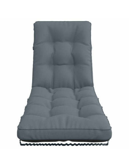 Cuscino per Lettino VIANEN 100% Poliestere Blu 200 x 50 x 8 cm