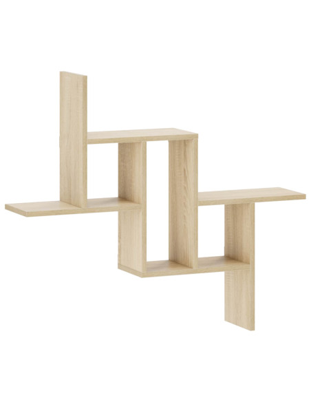 Scaffale da parete Rovere Sonoma 87 x 17 x 75 cm