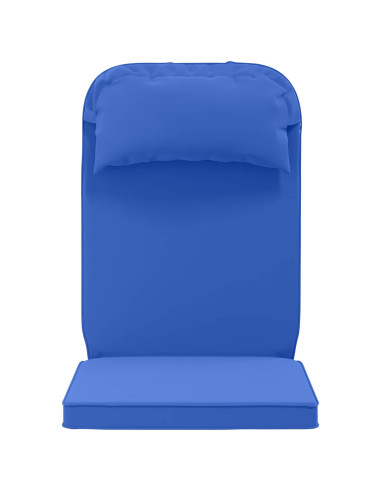 Cuscino per Lounger Sole 100% Poliestere Blu Reale
