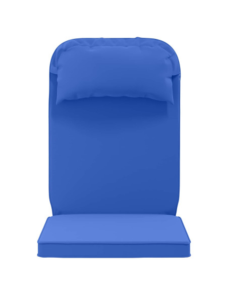 Cuscino per Lounger Sole 100% Poliestere Blu Reale