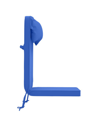 Cuscino per Lounger Sole 100% Poliestere Blu Reale
