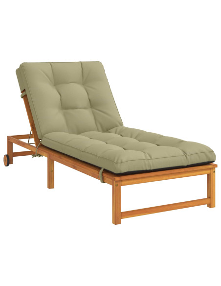 Cuscino per Lettino VIANEN 100% Poliestere Verde chiaro