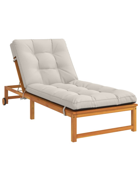 Cuscino per Lettino VIANEN 100% Poliestere Bianco