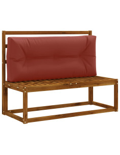 Cuscino per schienale di pallet VIANEN 100% Poliestere Rosso 2