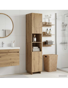 Mobile da bagno Rovere Artigianale 36.5 x 38 x 180 cm