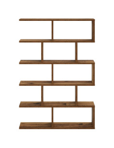 Scaffale da parete Legno antico 70 x 17 x 101 cm 2