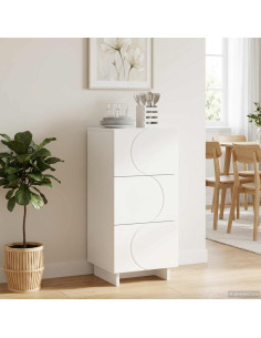 Credenza Bianco 33,5 x 34,5 x 75 cm Legno ingegnerizzato