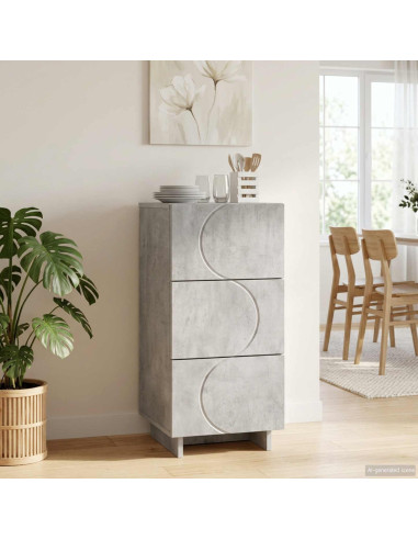 Credenza Grigio Cemento 33,5 x 34,5 x 75 cm