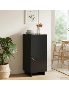 Credenza Nero 33,5 x 34,5 x 75 cm Legno ingegnerizzato