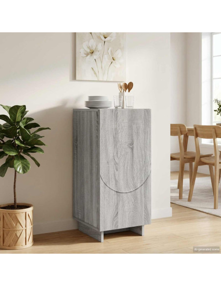 Credenza Sonoma grigio 33,5 x 34,5 x 75 cm Legno ingegnerizzato