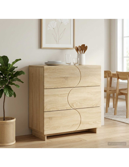 Credenza Rovere Sonoma 70 x 38 x 75 cm Legno ingegnerizzato