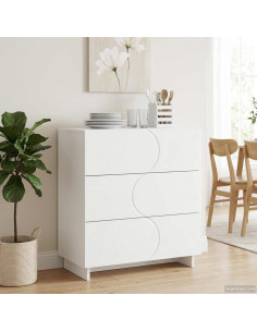 Credenza Bianco 70 x 38 x 75 cm Legno ingegnerizzato